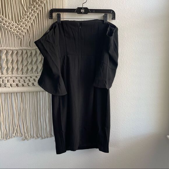 NWT Cupcakes & Cashmere Off the Shoulder Black Cocktail Dress - Picture 12 of 12